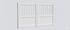 Portail battant aluminium JULES l.3,00 x H.1,35 m blanc  - PREFALU