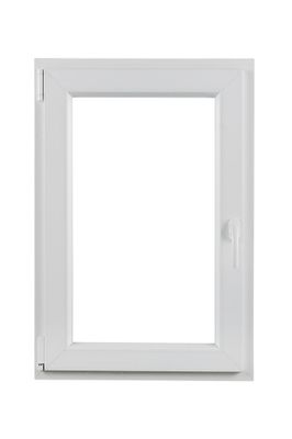 Fenêtre PVC 1 vantail oscillant-battant hauteur 75 x largeur 60 cm tirant droit