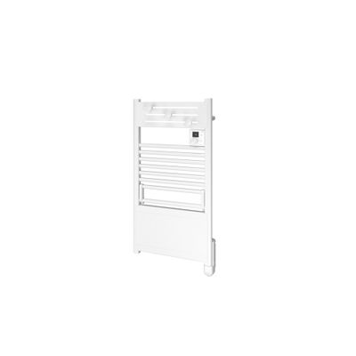Sèche-serviettes soufflant à inertie fluide connecté ACTIBAIN 1500W blanc - NOIROT