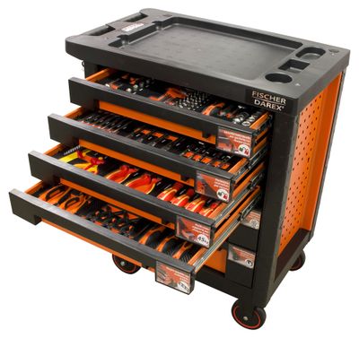 Servante équipée de 143 outils FISCHER DAREX