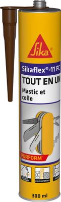 Mastic Colle Polyuréthane Sikaflex 11 FC Purform Marron 300 ml SIKA