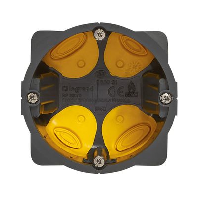 Boîte d'encastrement étanche Ecobatibox 1 poste 67x50mm IP40 pour matériaux creux - LEGRAND