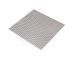 Tôle acier brut perforé carré 500 x 250 mm épaisseur 1 mm CQFD