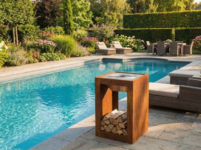 Brasero de cuisson Q2 corten avec grille ARTISS