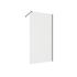 Paroi de douche à l'italienne 100x195 cm profilé noir verre transparent 6 mm Serenity - OCEA