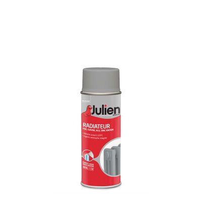 Peinture en aérosol spéciale radiateur titanium satin 400 mL - JULIEN