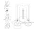 Roulettes double corps grises pour portes de douche diamètre 20mm - AURLANE