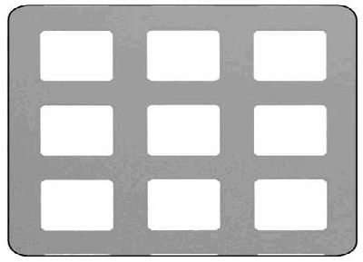 Tôle alu anodisé perforé carré 500 x 250 mm épaisseur 1 mm CQFD