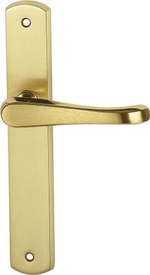 Poignées de porte Lucinda poli satiné sans trou ALPERTEC