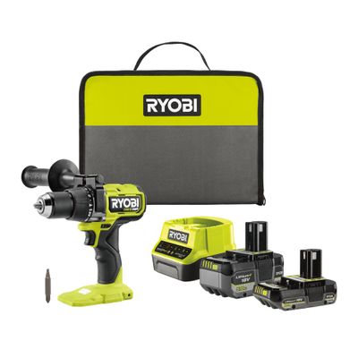 Perceuse à percussion sans fil 18 V ONE+ RPD18X1-2C52S (Brushless, 2 batteries) - RYOBI