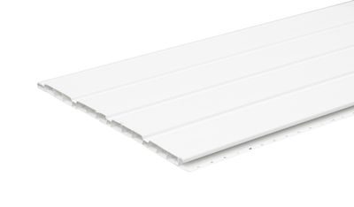 Lot planchettes lambris PVC blanc pré-percées 153 - 10 x 250 x 4000 mm - DECEUNINCK