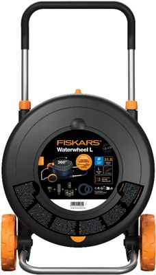 Dévidoir de jardin équipé avec un tuyau de 30m et raccords Comfort L FISKARS