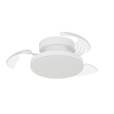 Ventilateur de plafond silencieux à pales rétractables LED + télécommande Blanc Ø41cm - Hovley EGLO