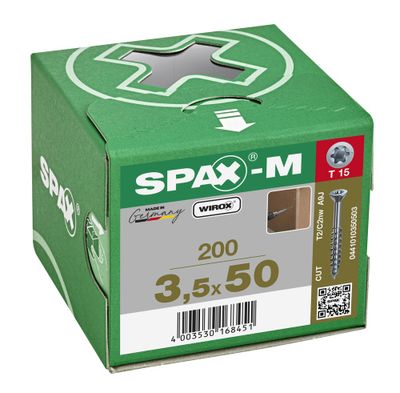Vis mdf T-star 3,5 x 50 mm par 200 SPAX