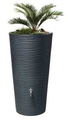 Récupérateur d'eau de pluie - Réservoir Natura - 210 litres gris anthracite - GRAF