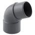 Coude PVC évacuation 67° mâle/femelle Ø40 - FITT