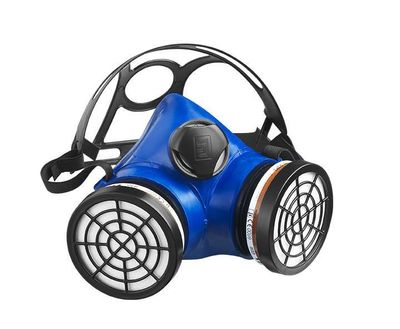 Kit respiratoire 1/2 masque bleu avec 2 filtres A2P3 GERIN