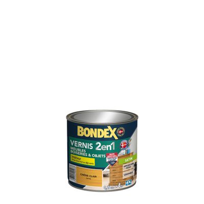 Vernis Bois Chêne Clair Satin 0,25L - BONDEX