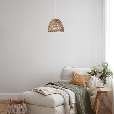 Suspension E27 15W Ø28 cm corde tressée - Tulum COREP