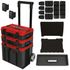 Ensemble 3 outils Brushless 18 V avec tour de rangement E-CASE : perceuse à percussion + perforateur + meuleuse d'angle (3 x 4,0 Ah) - EINHELL