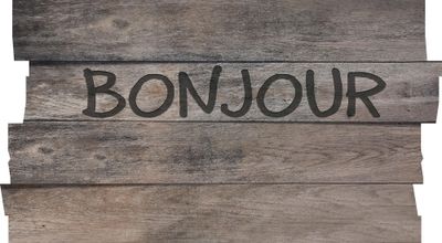 Tapis de sol ultra-absorbant et déco Boston bonjour brun 40 x 70 cm ID HOME