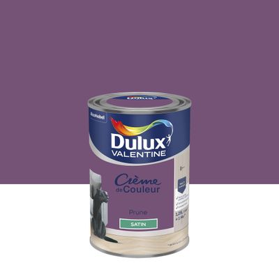 Peinture crème de couleur Prune Satin 1,25 L- DULUX VALENTINE