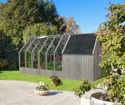 Extension pour serre de jardin Emilia en bois autoclave - 4 m² intérieur - Livraison à domicile - PALMAKO