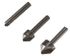 Fraises à encastrer pour tête de vis diamètres 6/12 ou 16 mm par 3 WOLFCRAFT