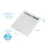 Receveur de douche 80x100 cm acrylique blanc Pure 2 - AURLANE