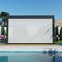 Store façade zippé pour pergola SOFIA gris 4,13 m - ORIAL