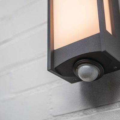Applique extérieur LED détecteur de mouvements Qubo gris IP54 800 lumens blanc chaud - COREP
