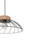 Suspension Kento métal noir et bois E27 Ø 38 cm- COREP