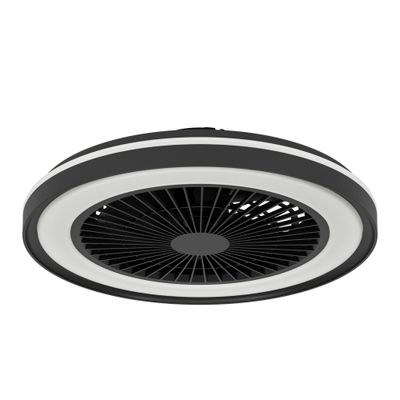 Ventilateur de plafond silencieux LED multicolore + télécommande Noir Ø51cm - Sint André EGLO