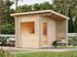 Sauna extérieur Palmako Sanna en bois naturel avec pergola - 8,9 m² - PALMAKO