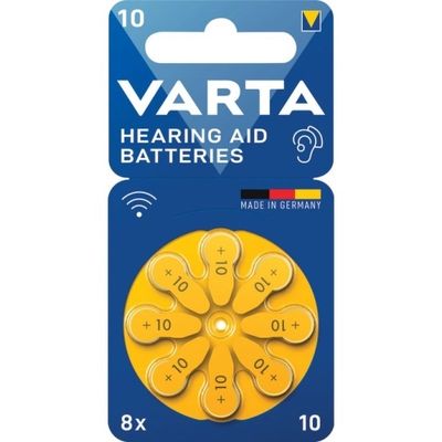 Piles auditives 10 par 8 - VARTA