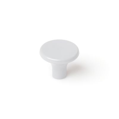 Bouton de meuble ABS blanc diamètre 30 mm par 6 REI