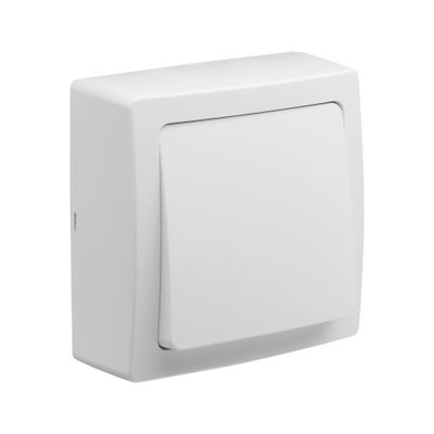 Bouton poussoir en saillie Blok blanc - DEBFLEX