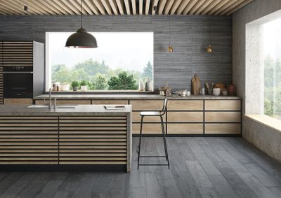 Faïence décor murale intérieur STUDIO gris ép 9 mm 32 x 62,5 cm paquet 1 m² CERAM INDUSTRIE