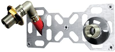 Platine double à glissement pour tube PER 10/12 mm
