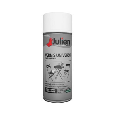 Vernis universel en aérosol Satin 400 mL - JULIEN