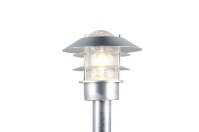 Potelet extérieur E27 100cm IP44 10W Zinc - Ruvuma TRIO