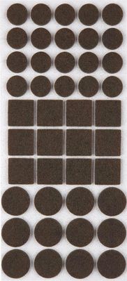 Patins feutre marron par 130 ALPERTEC