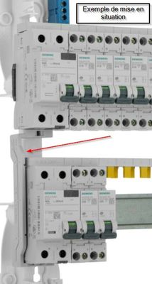 Peigne d'alimentation vertical 2 rangées entraxe 125mm - SIEMENS