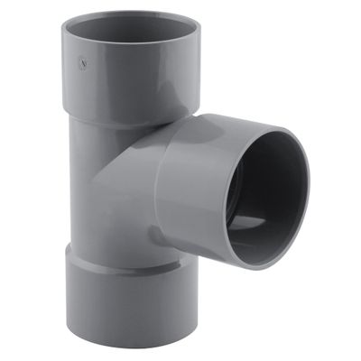 Culotte PVC évacuation 87° femelle/femelle Ø50 - FITT
