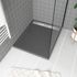 Receveur de douche 80x100 cm acrylique anthracite Pedra - AURLANE