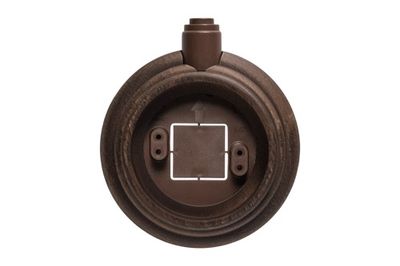 Socle pour mécanisme en saillie 1 poste câble apparent bois hêtre vieilli  - Garby Dimbler FONTINI