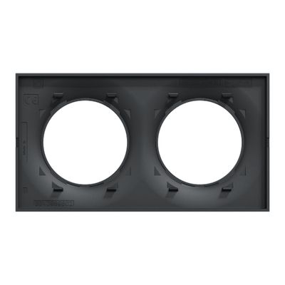 Plaque de finition 2 postes anthracite - Odace 2011 Styl SCHNEIDER ELECTRIC