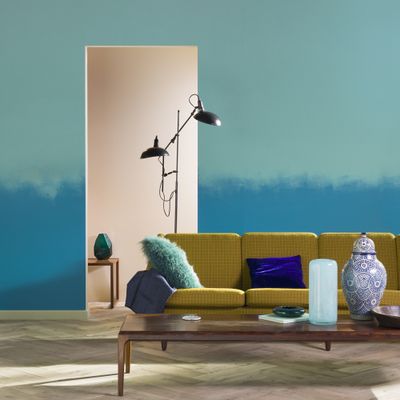 Peinture Crème de Couleur Bleu Caraïbes satin 0,5 L - DULUX VALENTINE