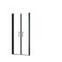 Portes de douche battantes 70x192 cm profilé noir verre transparent 5 mm New Style - SCHULTE