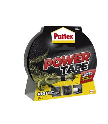 Adhésif Power Tape noir 25m x 50 mm PATTEX
